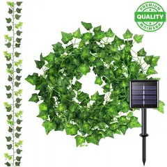 ONE PIXEL - Guirnalda Luces Led Solar Cortina Hojas Enredadera