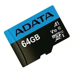 ADATA - Memoria Micro SD 64GB Clase 10 Con Adaptador