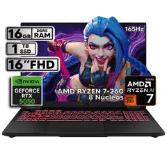 ASUS - TUF A16 RYZEN 7 260 - RTX 5050 8GB GDDR7 - 16GB RAM - 1TB SSD - 16" FHD