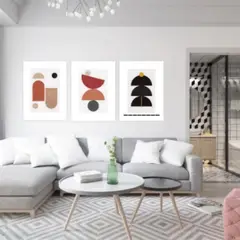 GAMA DIGITAL - Triptico Equilibrio minimalista 37x50