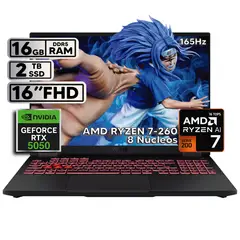 ASUS - TUF A16 RYZEN 7 260 - RTX 5050 8GB GDDR7 - 16GB RAM - 2TB SSD - 16" FHD