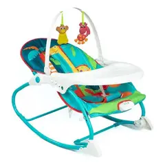 KIDSHOP - Silla Mecedora Vibradora Con Bandeja Para Bebes A7540 Selva
