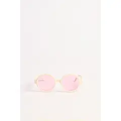 KOAJ - Gafas de sol de marco redondo en color violeta y crema Mujer