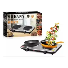 SOKANY - Estufa Eléctrica De 2 Puestos 2000w