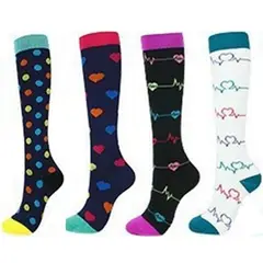 GENERAL - Medias de Compresion Unisex 20-30 mmHg Set x 4