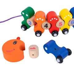 GENERICO - Tren De Madera Oruga Aprendizaje Habilidad Numeros Niños