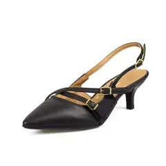 VIZZANO - TACON BAJO MULE NEGRO DORADO