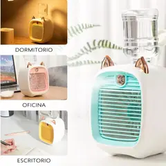 GENERICO - Mini Ventilador Humidificador Portatil Silencioso