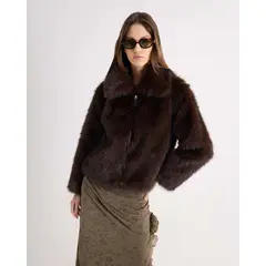 SEVEN SEVEN - Chaqueta Para Mujer Abrigo Color Café Marca #28080998