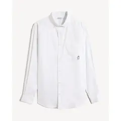 SEVEN SEVEN - Camisa Con Bordado Para Hombre Crudo