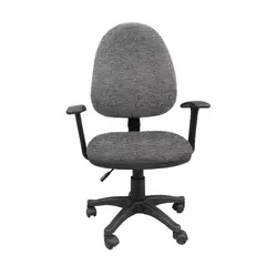 ADEQUAR - Silla Escritorio Espalda Alta en Gris Raton con Brazos ref SLA-2192