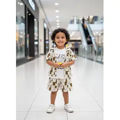 GENERICO - Conjunto Camisa Camisilla y Short para Niño Ropa Infantil Fresca 3PCS