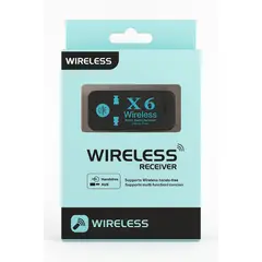 GENERICO - Receptor Bluetooth X6 para Auto Manos Libres y Música