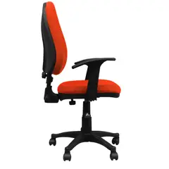 ADEQUAR - Silla Escritorio Espalda Alta en Naranja con Brazos ref SLA-2196
