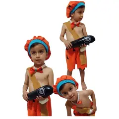 BRYKE - Disfraz Niño Bam Bam Picapiedra Cosplay tallas 2-4-6-8'