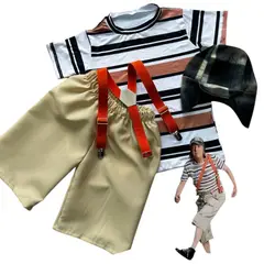 BRYKE - Disfraz Niño Chavo del Ocho Cosplay tallas 1-2-4-6-8-10