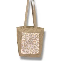 XIAN SHOES - Bolso en lona letras miel