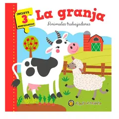JUGANDO Y EDUCANDO - Libro Didáctico La Granja Con Rompecabezas Para Niños