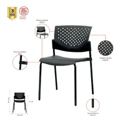 MUEBLESYA - Silla Butterfly Interlocutora Básica Funcional