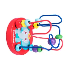 GENERICO - Juego Laberinto De Cuentas Madera Didactico Desarrollo Niños