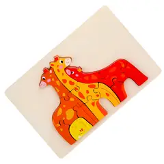 GENERICO - Rompecabeza Didactico Familia Animal Amor Aprendizaje Niños