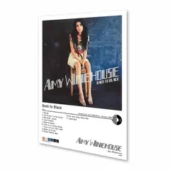 NEW PRINT - Póster Amy Winehouse Back to Black Música Afiche Impresión Fotográfica