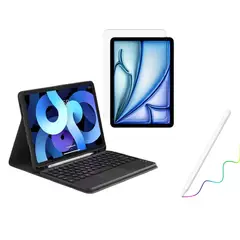 GENERICO - Estuche Teclado Touchpad Para Samsung a9 plus 11 + lapiz + vidrio