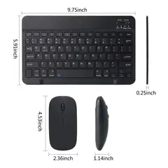 GENERICO - Kit De Mouse Teclado Bluetooth Para Tablet- celular-pc