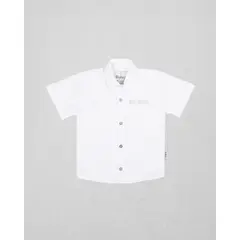 BIGBOYS - Camisa Manga Corta Aventura Blanca Bebe Niño
