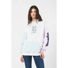 KOAJ - Buzo oversize crema de Bob Esponja con capota y contras Mujer