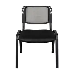 RTA DESIGN - Silla Interlocutora Negro Con espaldar y diseño sencillo x5