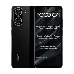 XIAOMI - Celular POCO C71 64GB 3GB RAM Ampliable a 6GB Negro