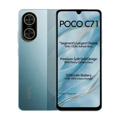 XIAOMI - Celular POCO C71 64GB 3GB RAM Ampliable a 6GB Azul