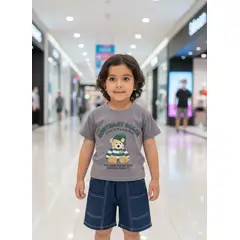 GENERICO - Conjunto Camiseta y Short para Niño Ropa Infantil Cómoda Moderna 2PCS