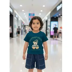 GENERICO - Conjunto Camiseta y Short para Niño Ropa Infantil Cómoda Moderna 2PCS