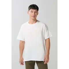 KOAJ - Camiseta manga corta unicolor en algodón oversize Hombre
