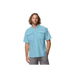 COLUMBIA - Camisa Hombre BAHAMA II SS Azul