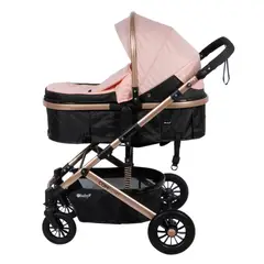 EBABY - Coche De Bebe Moisés Mango Regulable Cubrepiés Plegado Fácil