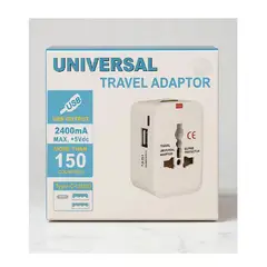 GENERICO - Cargador Europeo Universal con Puertos USB y Tipo-C