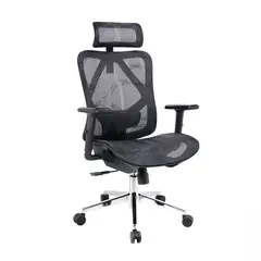VERSUS - Silla Oficina Escritorio F20 Negro - Ergonómica Reclinable