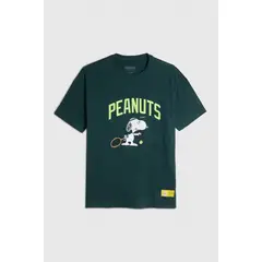 KOAJ - Camiseta manga corta unicolor en algodón con arte de Sn Niño