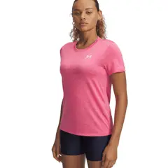 UNDER ARMOUR - Camiseta Tech Ssc Twist Mujer-Rosa