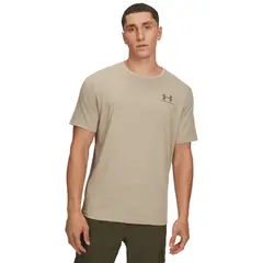 UNDER ARMOUR - Camiseta Sportstyle Left Chest Hombre-Café