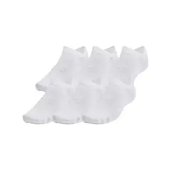 UNDER ARMOUR - Medias Essential No Shw 6Pk -Blanco