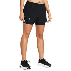 UNDER ARMOUR - Short Fly By 2-In-1 Shorts Mujer-Negro