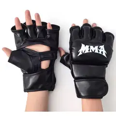 GENERICO - Guantes De Boxeo Para Kickboxing Medio Dedo X2 The Fit Frog