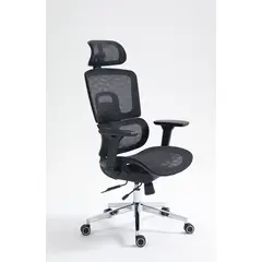 VERSUS - Silla Oficina Escritorio En Malla F50 Negro - Ergonómica Reclinable