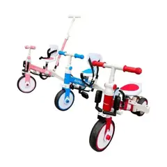 GENERICO - Triciclo Bicicleta Para Niños 4 En 1 Impulso Y Pedales