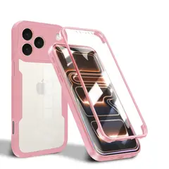 GENERICO - Estuche Protector Case Funda Full 360 Para Iphone 17 Pro Max Rosa