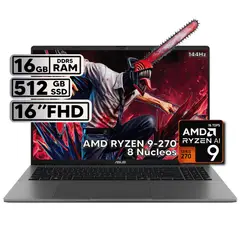 ASUS - PORTÁTIL 16″ RYZEN 9 16GB RAM 512GB SSD WUXGA GRIS + KASPERSKY